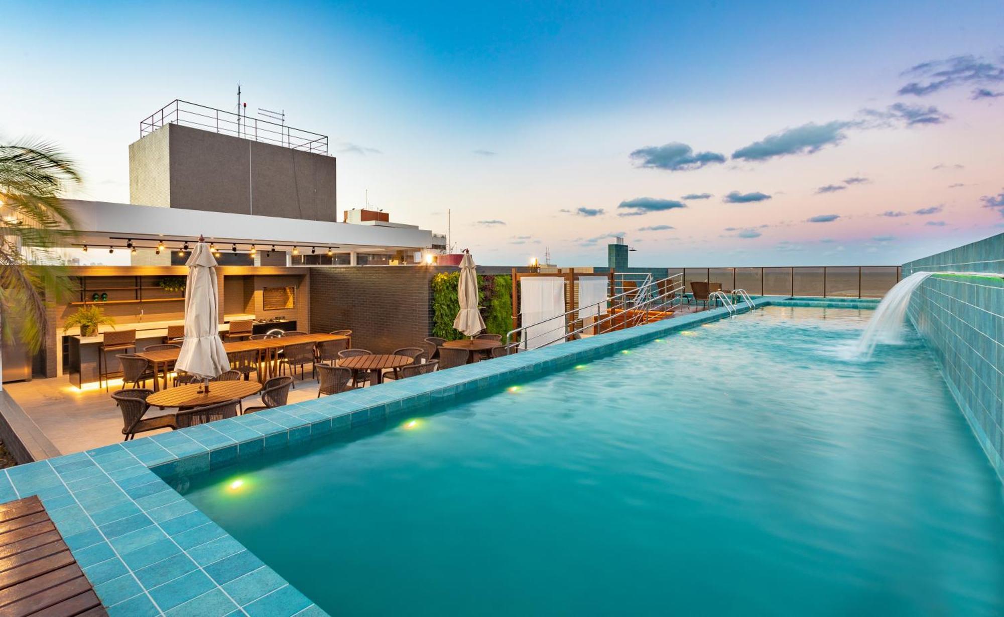 Cobertura Com Jacuzzi E Deslumbrante Vista Mar Apartment Joao Pessoa Bagian luar foto